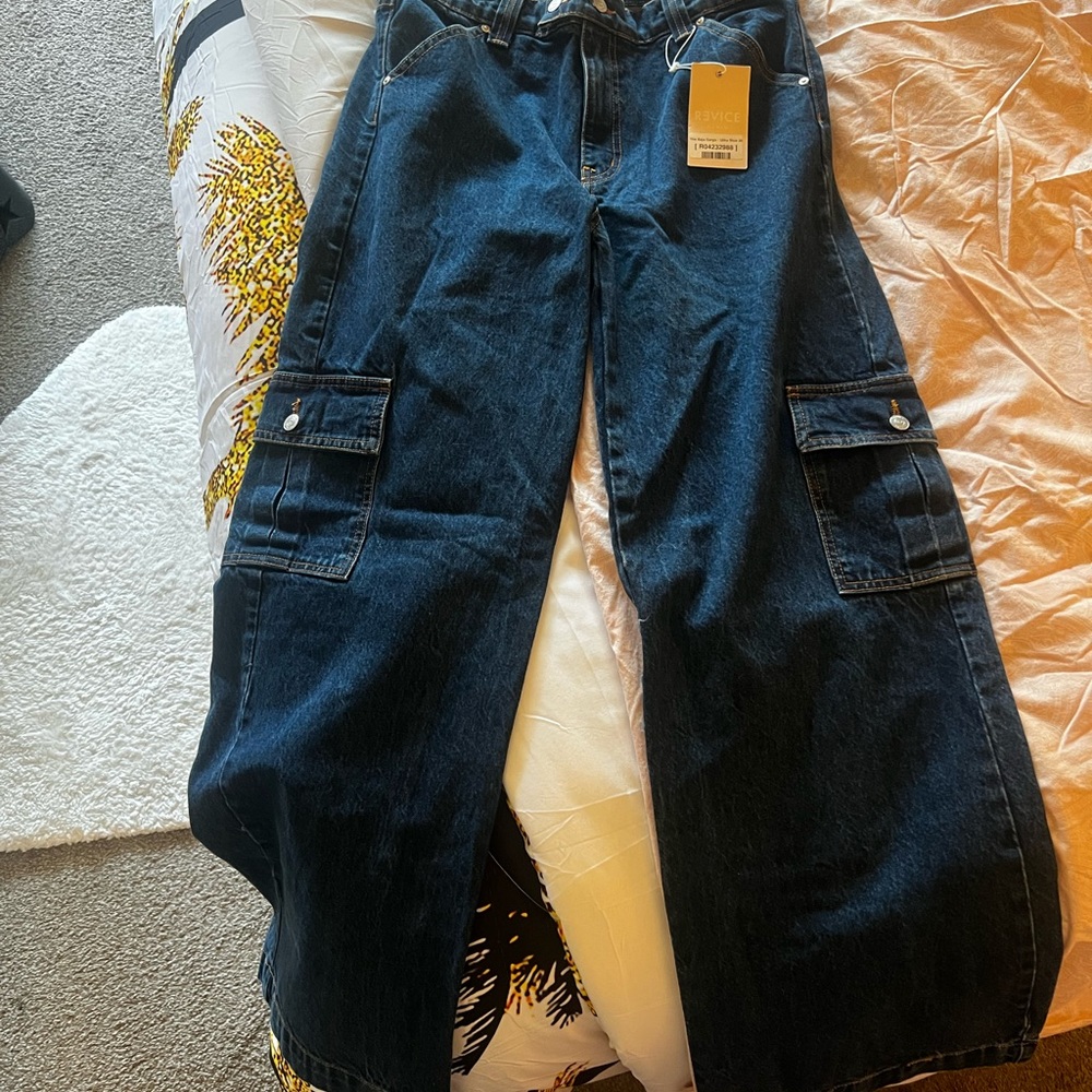 Revice Denim Dark Blue Cargo Jeans